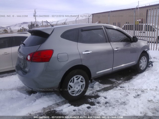 JN8AS5MV5DW639810 - 2013 NISSAN ROGUE S/SV GRAY photo 4