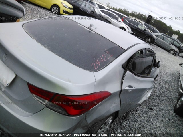 5NPDH4AEXCH074688 - 2012 HYUNDAI ELANTRA GLS/LIMITED SILVER photo 4