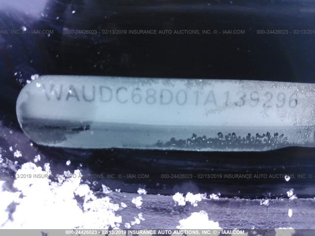 WAUDC68D01A139296 - 2001 AUDI A4 1.8T QUATTRO BLACK photo 9