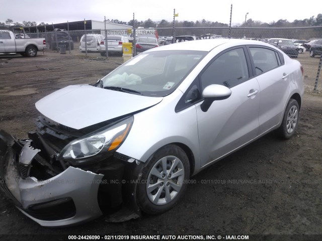 KNADM4A33H6048958 - 2017 KIA RIO LX SILVER photo 2