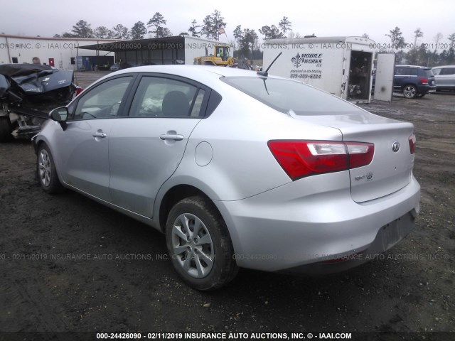 KNADM4A33H6048958 - 2017 KIA RIO LX SILVER photo 3