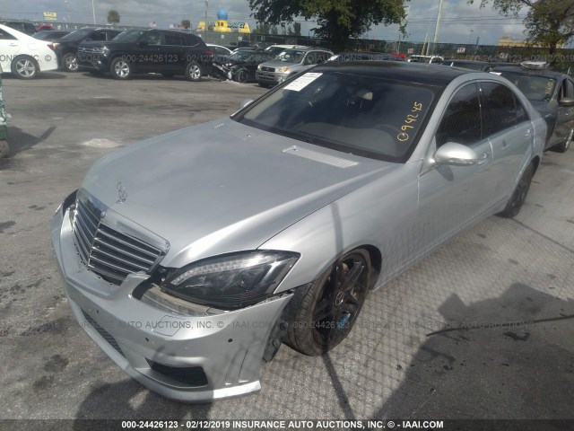 WDDNG71X37A094245 - 2007 MERCEDES-BENZ S 550 SILVER photo 2