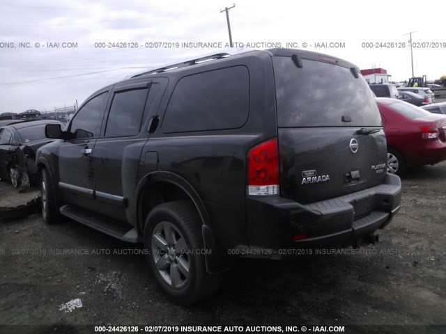 5N1BA0NE9BN606120 - 2011 NISSAN ARMADA PLATINUM BLACK photo 3