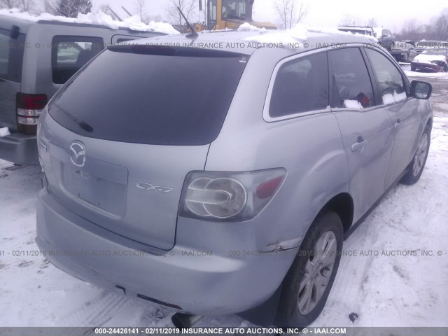 JM3ER293080179583 - 2008 MAZDA CX-7 GRAY photo 4