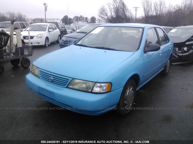 1N4AB41D4SC714499 - 1995 NISSAN SENTRA XE/GXE/GLE/BASE BLUE photo 2