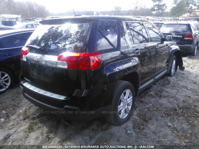 2GKALMEK7F6370993 - 2015 GMC TERRAIN SLE BLACK photo 4