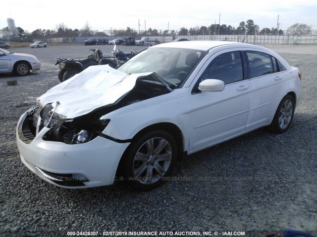 1C3CCBAB9CN208373 - 2012 CHRYSLER 200 LX WHITE photo 2