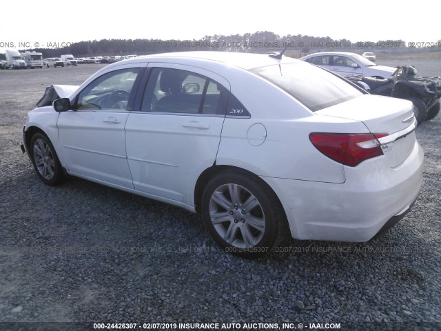 1C3CCBAB9CN208373 - 2012 CHRYSLER 200 LX WHITE photo 3