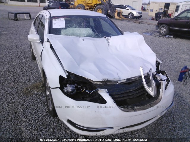 1C3CCBAB9CN208373 - 2012 CHRYSLER 200 LX WHITE photo 6