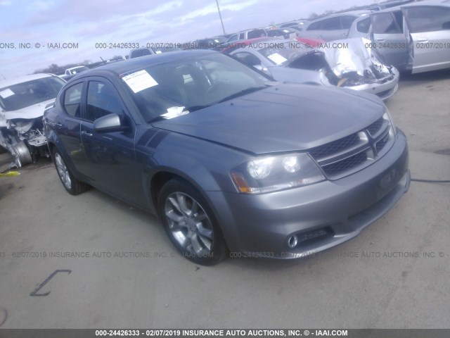 1C3CDZBG5CN311998 - 2012 DODGE AVENGER R/T GRAY photo 1