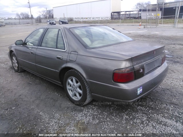 1G6KS54Y92U147917 - 2002 CADILLAC SEVILLE SLS Dark Brown photo 3