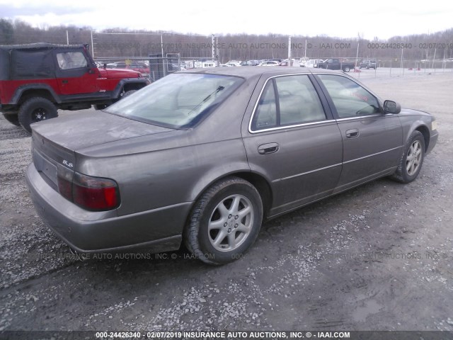 1G6KS54Y92U147917 - 2002 CADILLAC SEVILLE SLS Dark Brown photo 4