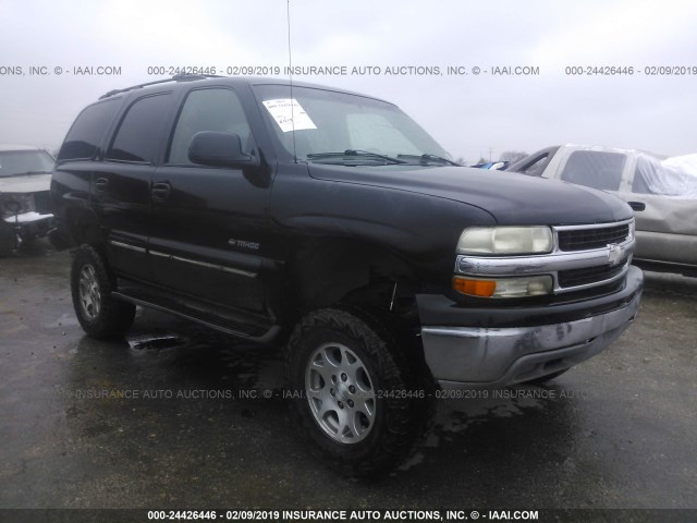 1GNEC13T11R199041 - 2001 CHEVROLET TAHOE C1500 BLACK photo 1