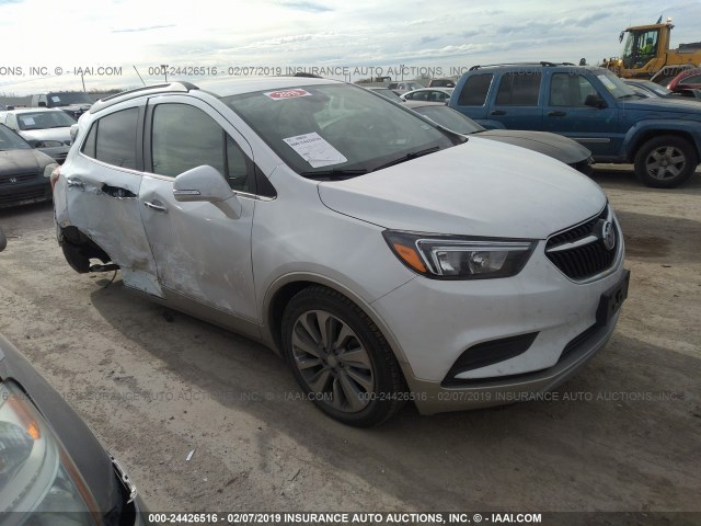 KL4CJASB8JB543563 - 2018 BUICK ENCORE PREFERRED WHITE photo 1