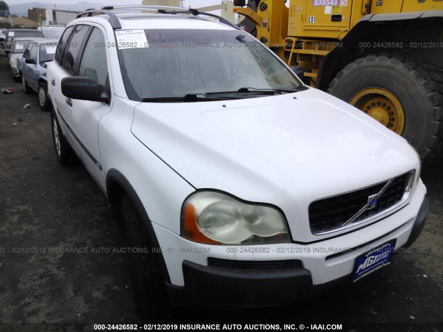 YV1CZ91H441091666 - 2004 VOLVO XC90 T6 WHITE photo 1