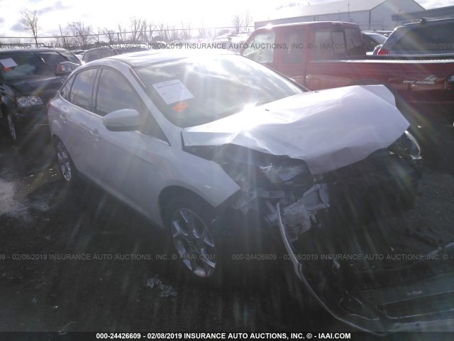 1FADP3J29EL388937 - 2014 FORD FOCUS TITANIUM WHITE photo 1