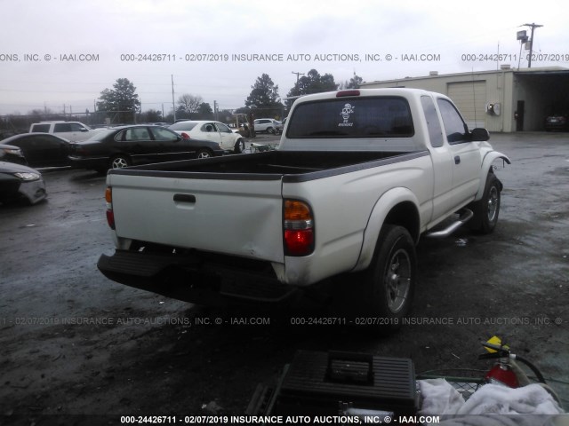 5TESN92N41Z785180 - 2001 TOYOTA TACOMA XTRACAB PRERUNNER WHITE photo 4