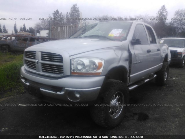 3D7KS28D86G137431 - 2006 DODGE RAM 2500 ST/SLT SILVER photo 2