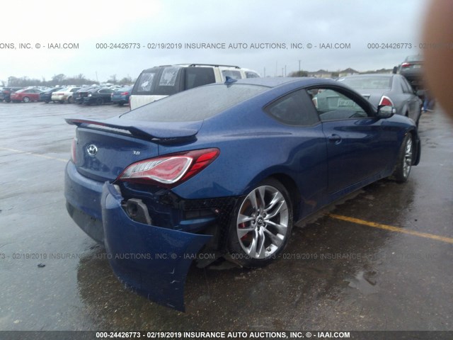 KMHHU6KJ3GU132958 - 2016 HYUNDAI GENESIS COUPE 3.8 R-SPEC/3.8 ULTIMATE BLUE photo 4