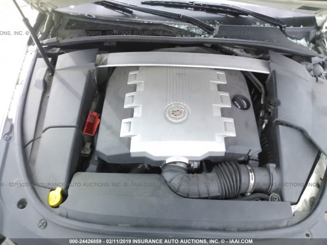 1G6DP57V980117179 - 2008 CADILLAC CTS HI FEATURE V6 WHITE photo 10