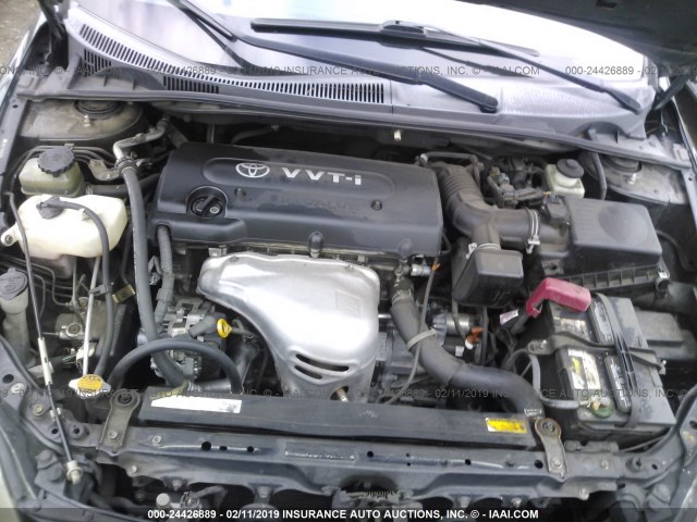 JTKDE177850057543 - 2005 TOYOTA SCION TC შავი ფოტო 10