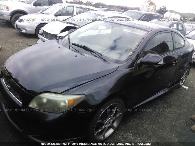 JTKDE177850057543 - 2005 TOYOTA SCION TC შავი ფოტო 2