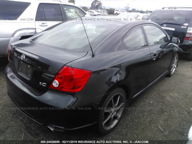 JTKDE177850057543 - 2005 TOYOTA SCION TC შავი ფოტო 4