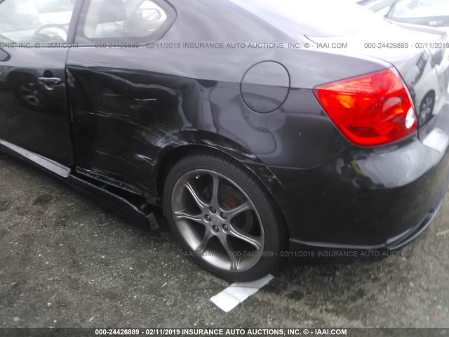 JTKDE177850057543 - 2005 TOYOTA SCION TC შავი ფოტო 6