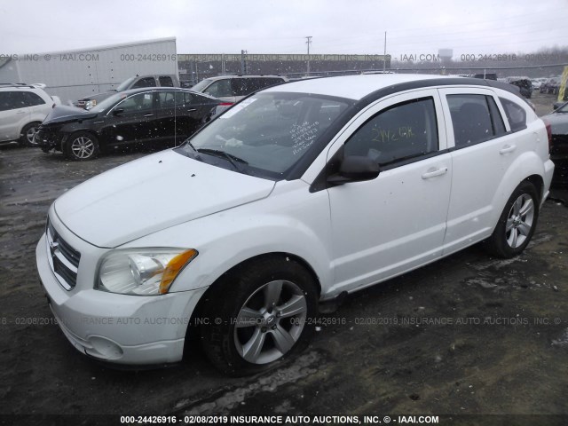 1B3CB3HA3BD247743 - 2011 DODGE CALIBER MAINSTREET WHITE photo 2