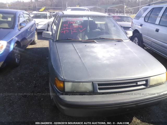 JM1BG2268N0430528 - 1992 MAZDA PROTEGE LX GRAY photo 1