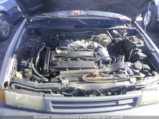 JM1BG2268N0430528 - 1992 MAZDA PROTEGE LX GRAY photo 10