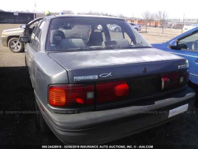 JM1BG2268N0430528 - 1992 MAZDA PROTEGE LX GRAY photo 3