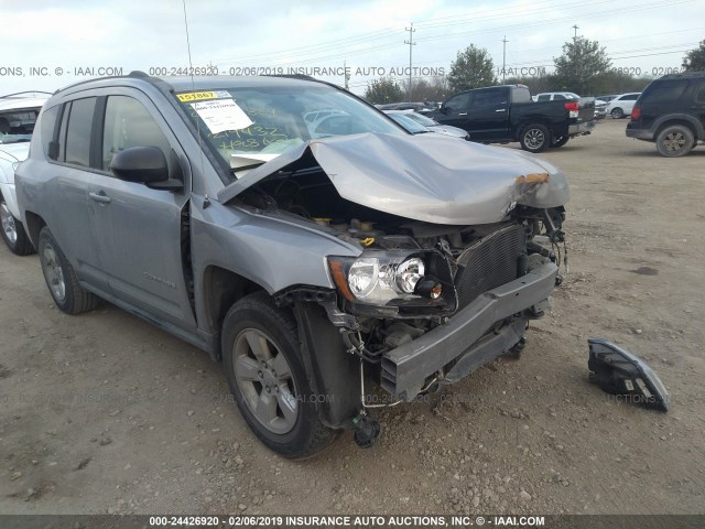 1C4NJCBAXFD219432 - 2015 JEEP COMPASS SPORT GRAY photo 1