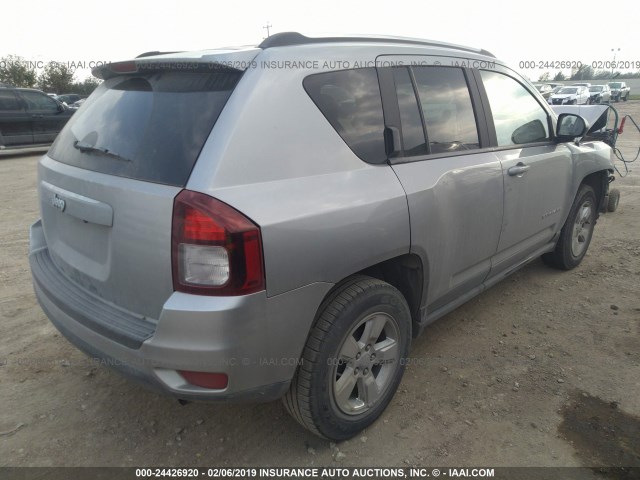 1C4NJCBAXFD219432 - 2015 JEEP COMPASS SPORT GRAY photo 4