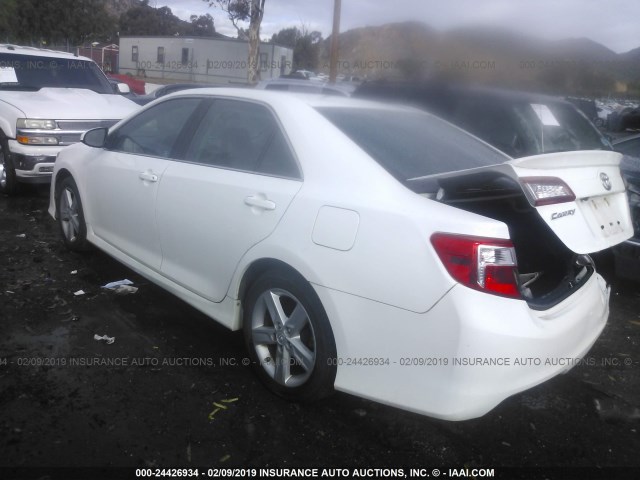 4T1BF1FK3EU848536 - 2014 TOYOTA CAMRY L/SE/LE/XLE 白色 照片 3