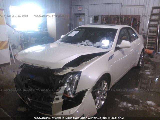 1G6DT57V990112142 - 2009 CADILLAC CTS HI FEATURE V6 WHITE photo 2