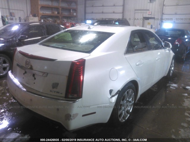 1G6DT57V990112142 - 2009 CADILLAC CTS HI FEATURE V6 WHITE photo 4