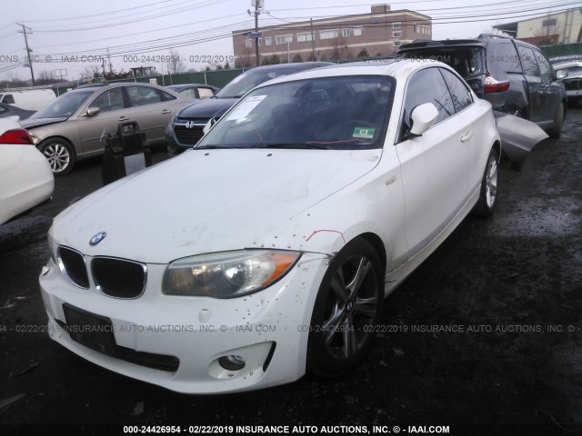 WBAUP9C51DVS94460 - 2013 BMW 128 I WHITE photo 2