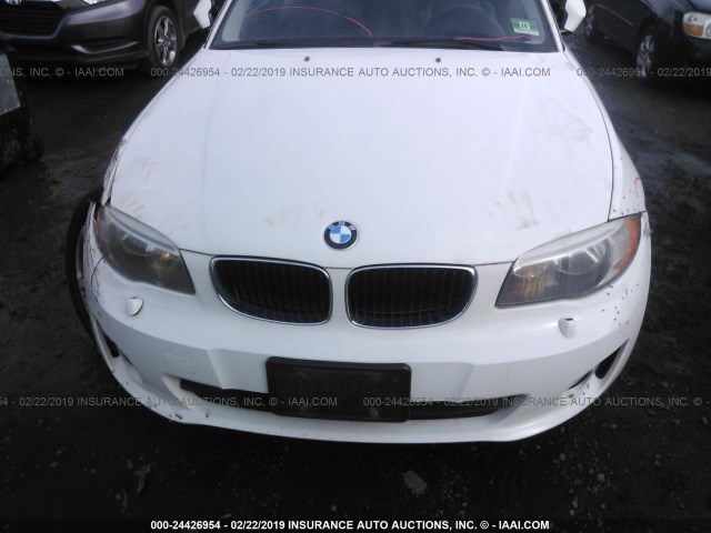 WBAUP9C51DVS94460 - 2013 BMW 128 I WHITE photo 6