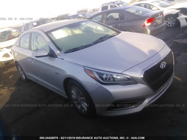 KMHE24L12GA040270 - 2016 HYUNDAI SONATA HYBRID/SE SILVER photo 1