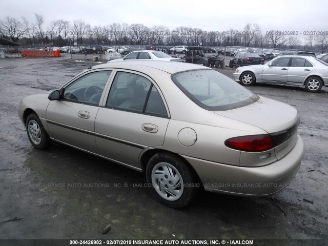 1FAFP10P2WW119480 - 1998 FORD ESCORT LX CREAM photo 3