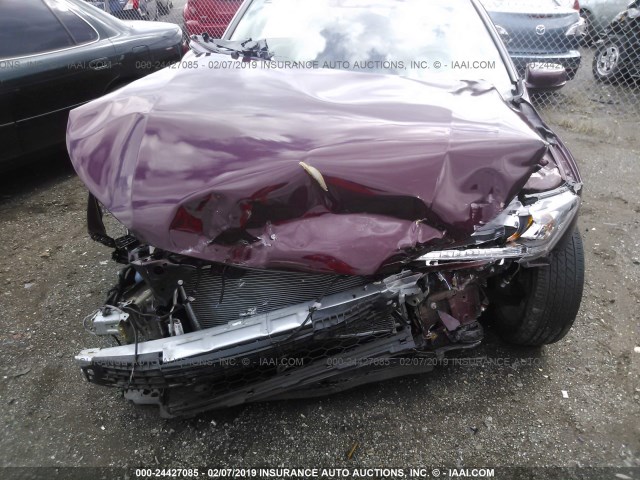 1HGCR2F89FA230006 - 2015 HONDA ACCORD EXL MAROON photo 6