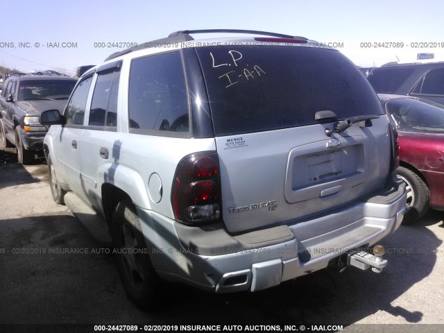 1GNDT13S972132319 - 2007 CHEVROLET TRAILBLAZER LS/LT SILVER photo 3