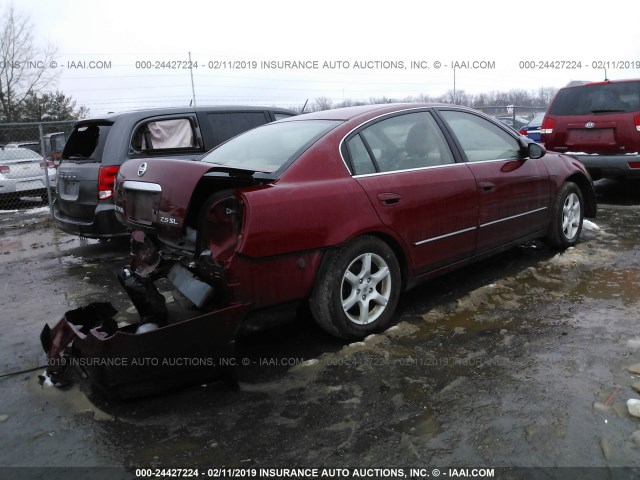 1N4AL11DX5N431576 - 2005 NISSAN ALTIMA S/SL MAROON photo 4