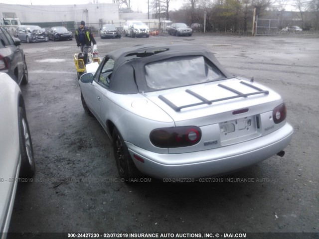 JM1NA3515M0205681 - 1991 MAZDA MX-5 MIATA SILVER photo 3