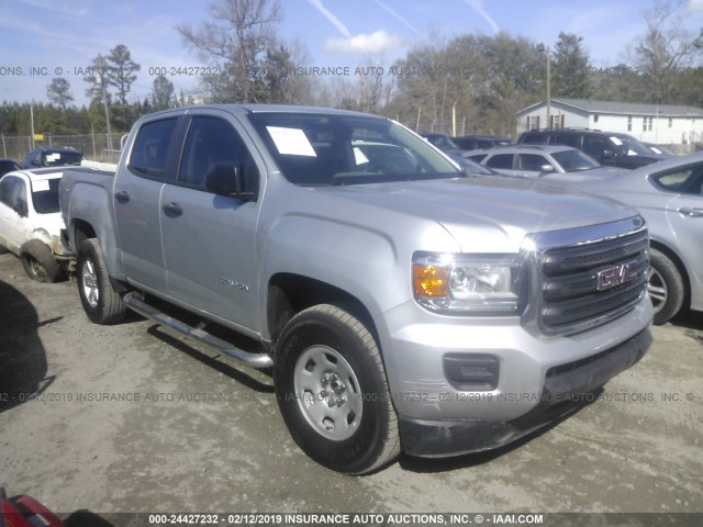 1GTG5BEN4J1104552 - 2018 GMC CANYON SILVER photo 1