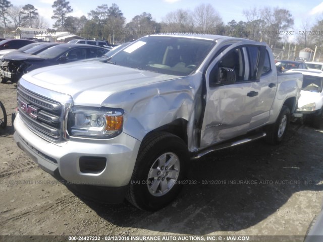 1GTG5BEN4J1104552 - 2018 GMC CANYON SILVER photo 2