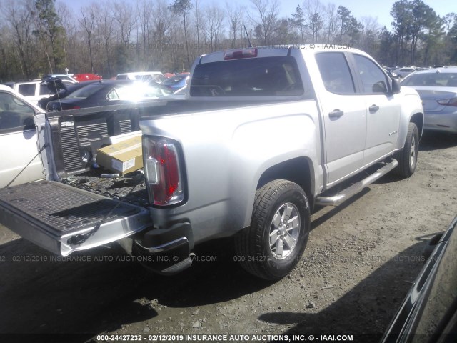 1GTG5BEN4J1104552 - 2018 GMC CANYON SILVER photo 4