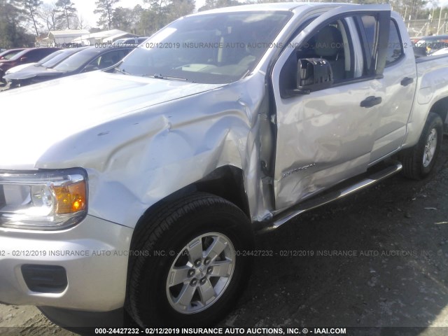 1GTG5BEN4J1104552 - 2018 GMC CANYON SILVER photo 6