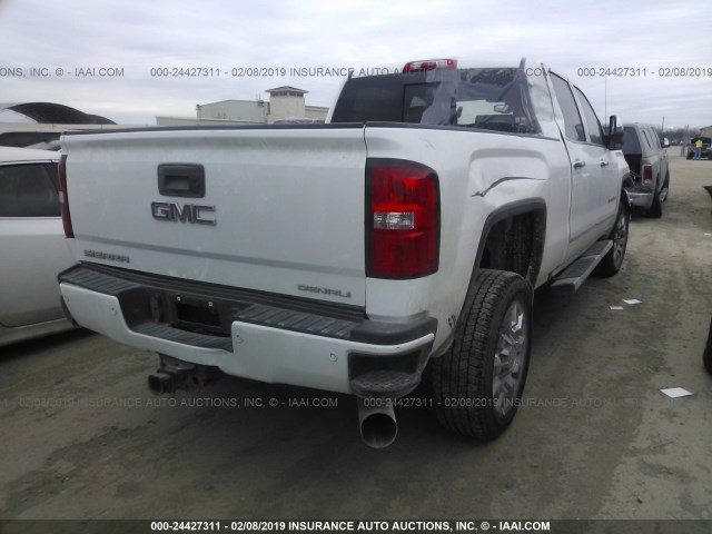 1GT12UE82GF254210 - 2016 GMC SIERRA K2500 DENALI WHITE photo 4